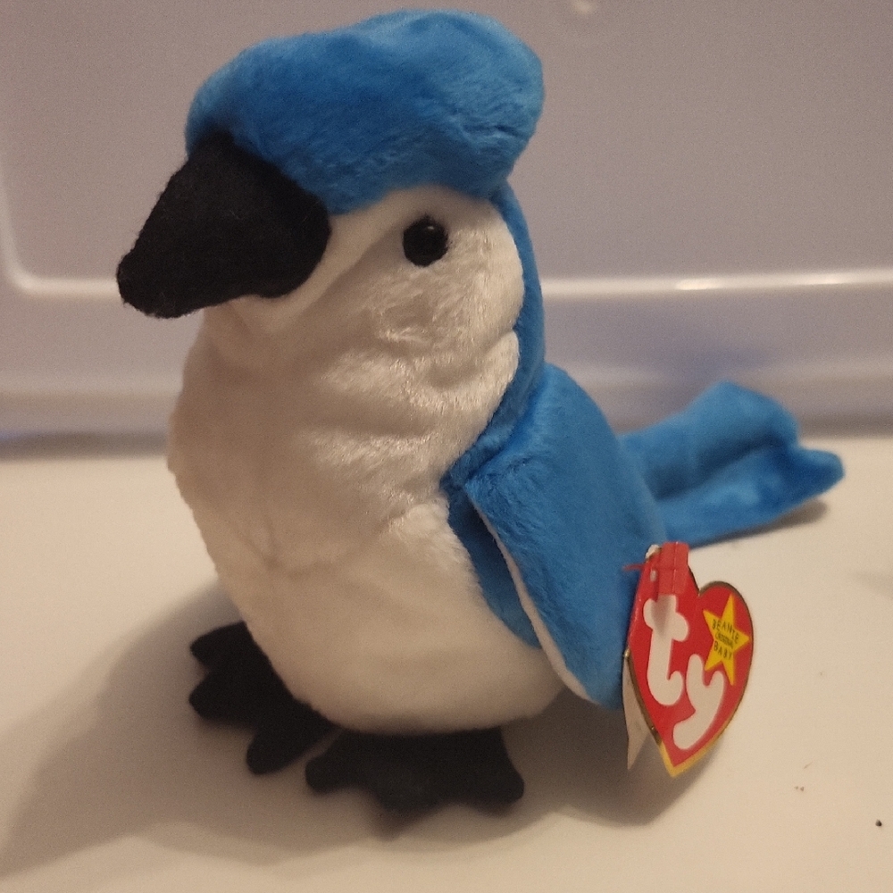 Ty ROCKET Bluejay Beanie Baby Plush Toy